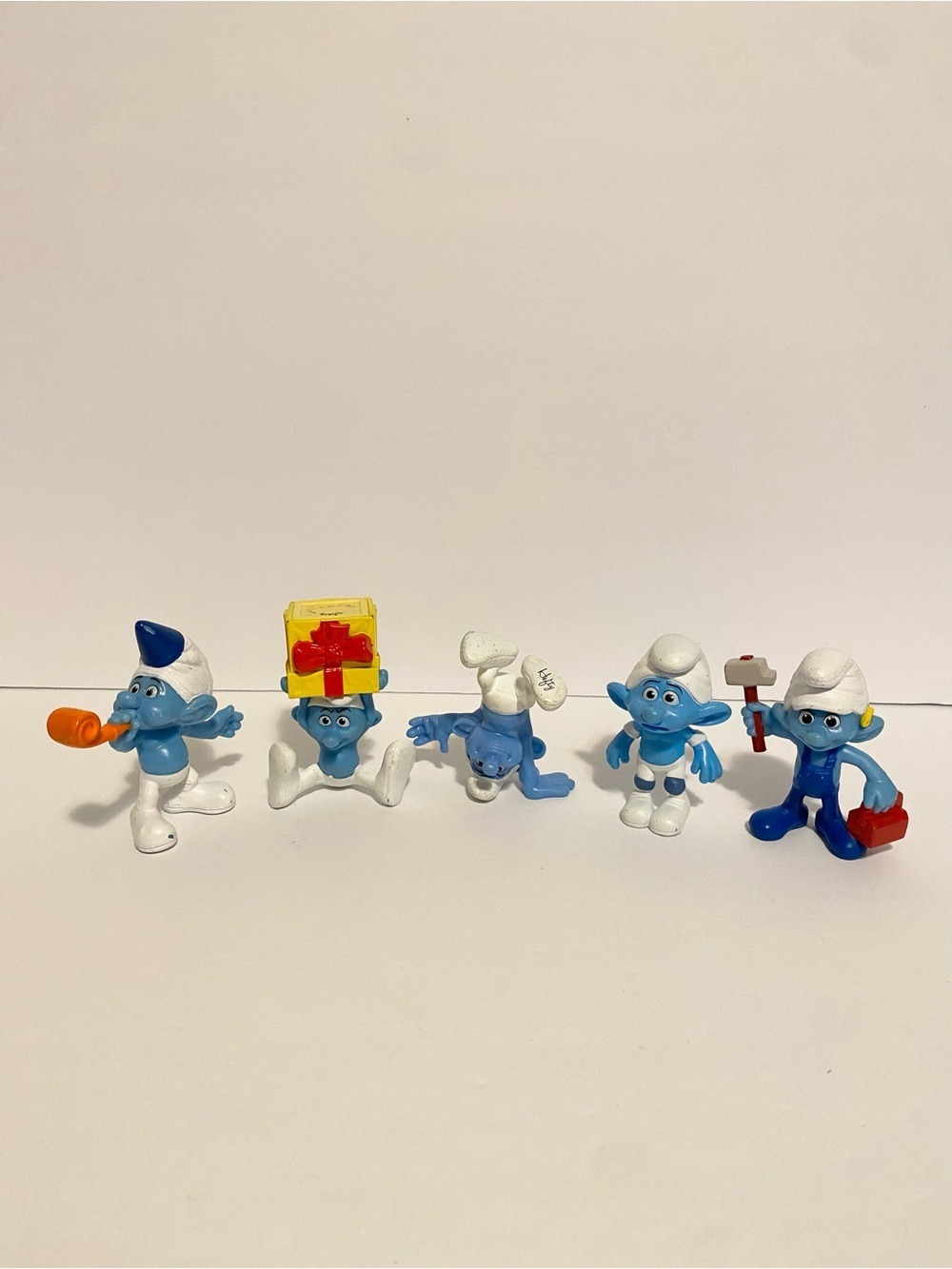 Smurfs Figures Peyo McDonald's Happy Meal Toys 2011 2013 Lot of 6 Bundle Action
